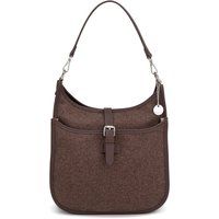 Klassische strukturierte Schultertasche