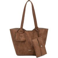 Klassische strukturierte Schultertasche