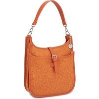 Klassische strukturierte Schultertasche