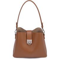 Klassische strukturierte Schultertasche