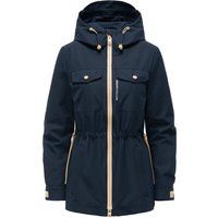 Damen Übergangs-Parkajacke mit Kapuze