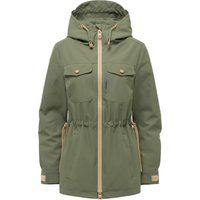 Damen Übergangs-Parkajacke mit Kapuze