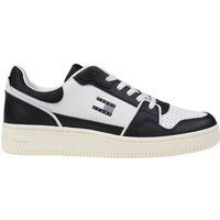 Zweifarbige Retro-Court-Sneakers