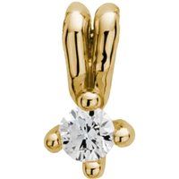Klassischer Goldanhänger mit Diamant