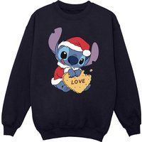 Stitch Weihnachts Grafikdruck Sweatshirt