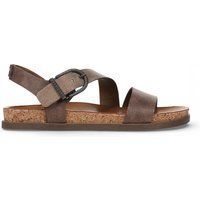 Riemchensandalen mit gekreuzten Riemen