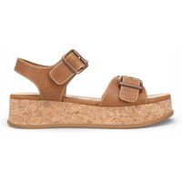 Kork Sandalen mit Plateausohle und Schnallen