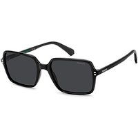Klassische Rechteckige Sonnenbrille in Schwarz