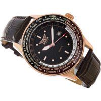 Herren World Time Zone Aviator Uhr