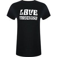 Love Moschino T-Shirt mit Groovy-Logo