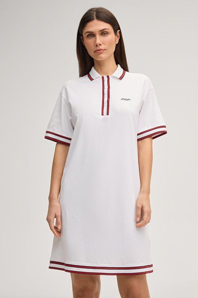 JOOP! Tasa Weißes Polokleid mit Streifendetails