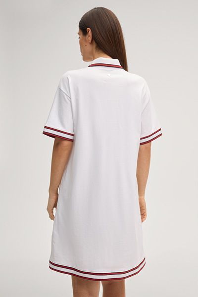 JOOP! Tasa Weißes Polokleid mit Streifendetails