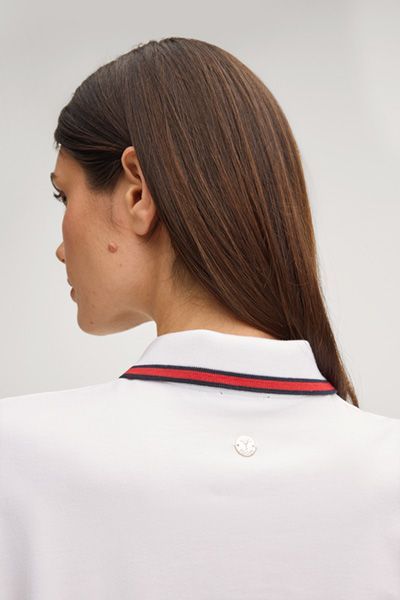 JOOP! Tasa Weißes Polokleid mit Streifendetails