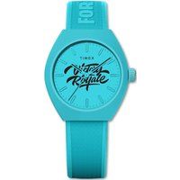 Unisex Türkis Grafik Zifferblatt Uhr