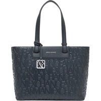 Shopper-Tasche mit geprägtem Logoprint