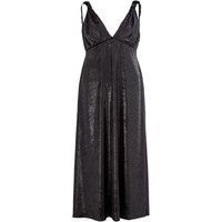 Metallic Midi-Kleid A-Linie Silhouette