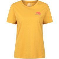 Mountain Warehouse - T-Shirt für Damen, Rückseitiger Aufdruck (Senf)