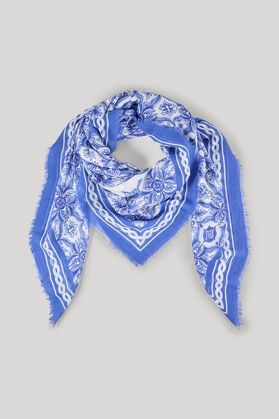 Joop! Adalia Tuch in Blau-Weiß gemustertem Design