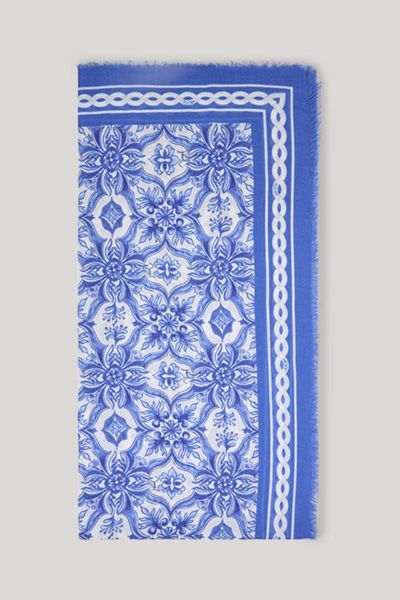 Joop! Adalia Tuch in Blau-Weiß gemustertem Design