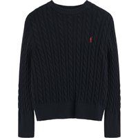 Zopfstrickpullover aus Wollmischung