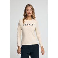 Langarm Logo Slim Fit T-Shirt