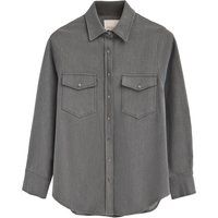 Jeanshemdjacke mit Relaxed Fit