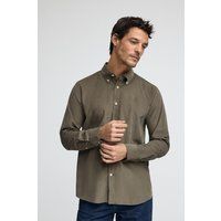 Cord Button-Down Langarmhemd