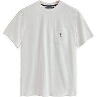 Klassisches Rundhals-T-Shirt mit Tasche