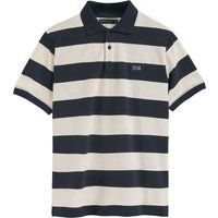 Gestreiftes Baumwoll-Piqué-Poloshirt