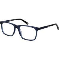 Rechteckige Blaue Acetat Vollrandbrille