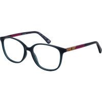 Blaue Panto-Brille mit Vollrand