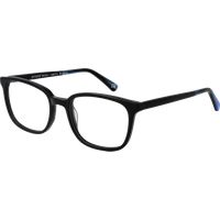 Schwarze rechteckige Vollrandbrille