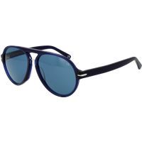 Blaue Acetatrahmen-Pilotenbrille