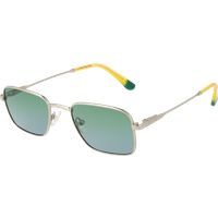 Quadratische Sonnenbrille mit Metallrahmen