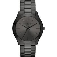 Minimalistische Schwarze Edelstahl Armbanduhr