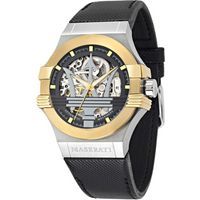 Goldfarbene Automatik-Uhr aus Edelstahl