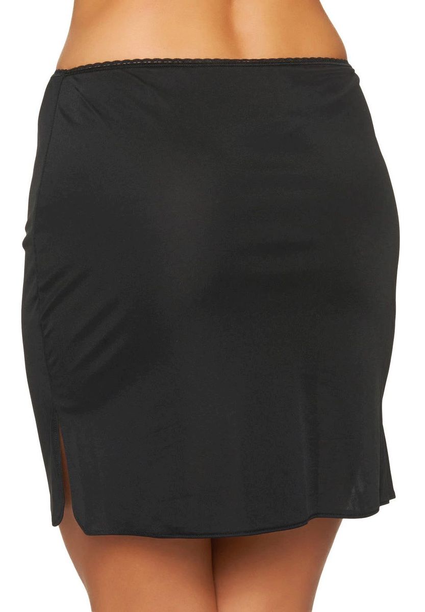 Antistatischer kurzer Unterrock mit Schlitz