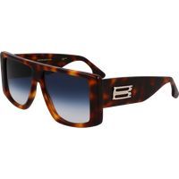 Übergroße quadratische Schildpatt-Sonnenbrille