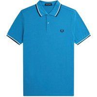 Fred Perry - Poloshirt für Herren (Weiß/Schwarz/Blau)