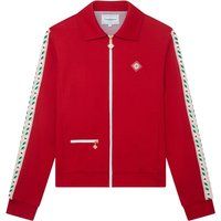 Retro-inspirierte rote Trainingsjacke