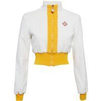 Kurze Trainingsjacke mit Textur