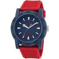 Herrenuhr Rot und Blau Casual