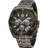 Gunmetal Chronograph Uhr mit Datum