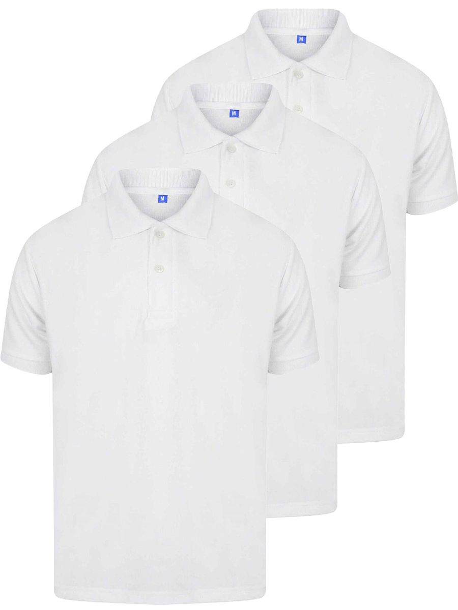 Klassisches einfarbiges Polo-Shirt-Pack