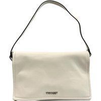 Elegante Schultertasche aus weißem PU-Leder