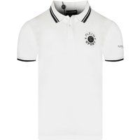 Sportliches Baumwoll-Polo mit Streifenbesatz