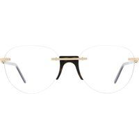 Randlose runde Unisex-Brille