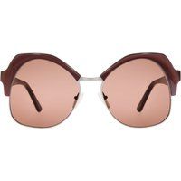 Sonnenbrille mit Butterfly-Rahmen und getönten Gläsern