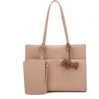 Shopper Tote aus Kunstleder mit Tasche