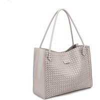 Shopper Tote aus Kunstleder mit Tasche